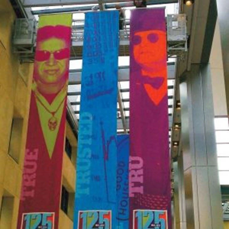 Polyester Flag Fabric Banner 110gsm